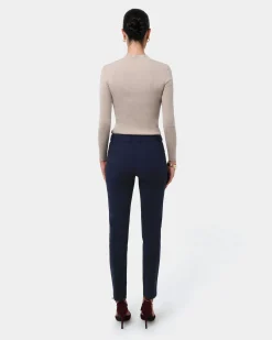 Forcast Safira High-waist Trousers Navy Clearance