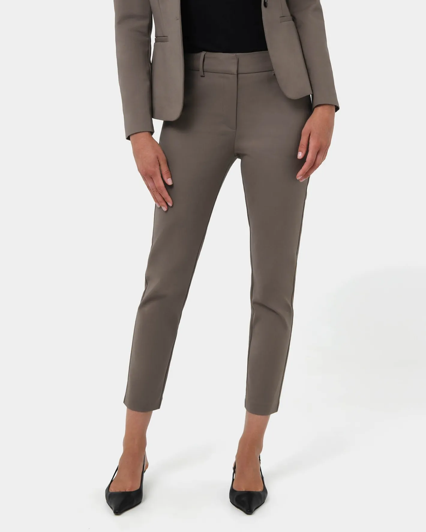 Forcast Safira High-waist Trousers Walnut Online