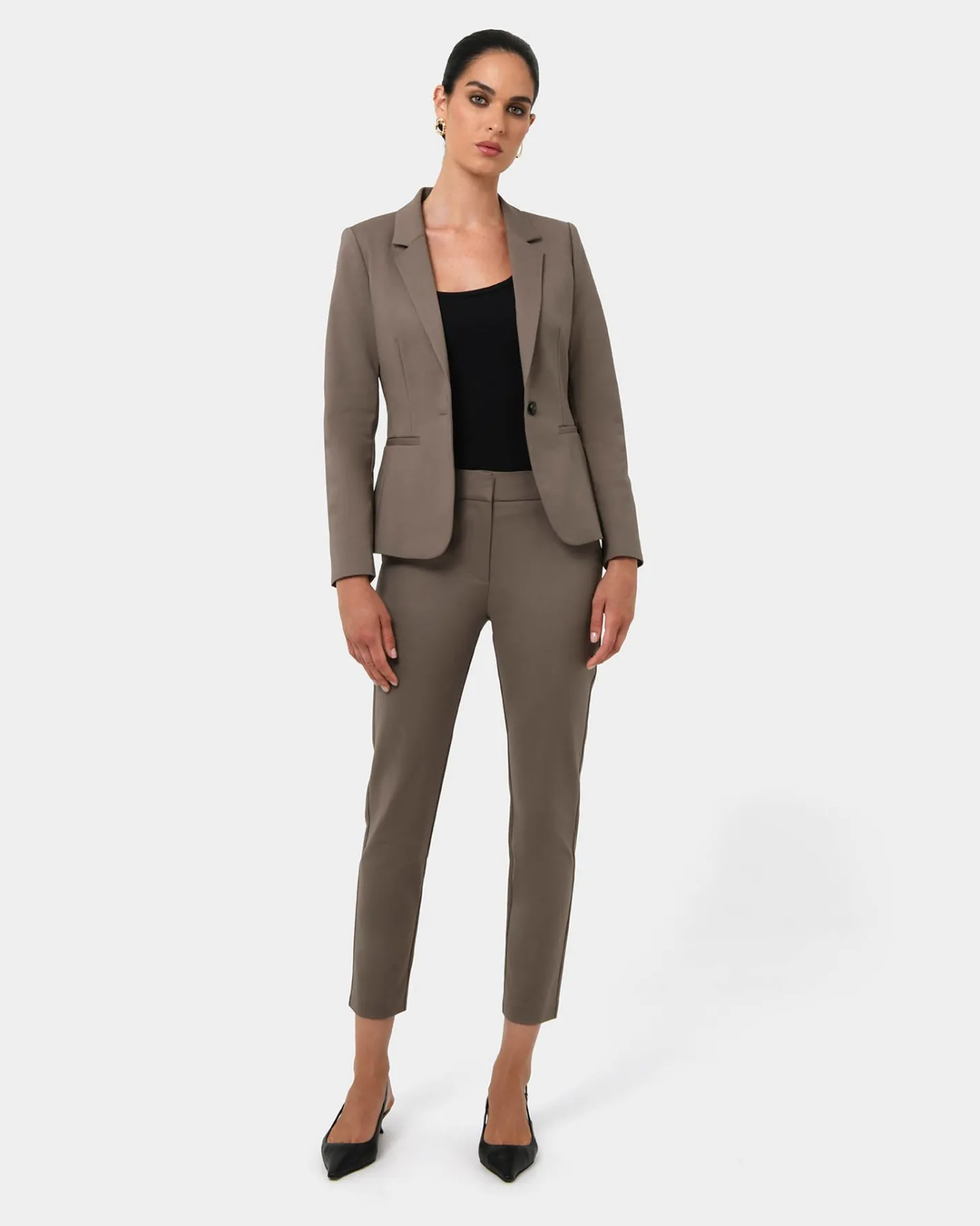 Forcast Safira High-waist Trousers Walnut Online