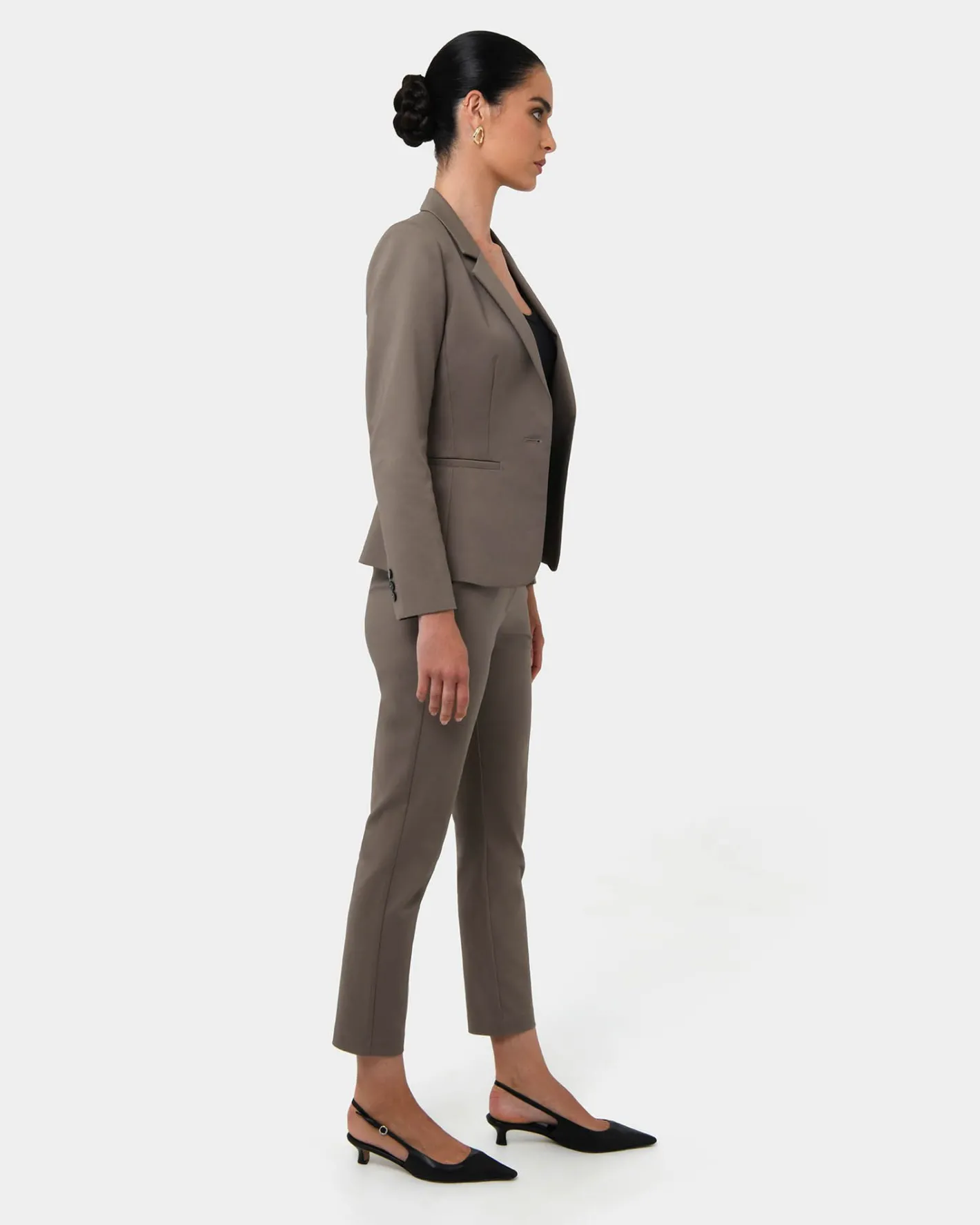 Forcast Safira High-waist Trousers Walnut Online