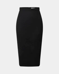 Forcast Safira Midi Pencil Skirt Black Discount