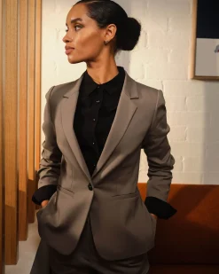 Forcast Safira Suit Jacket Walnut