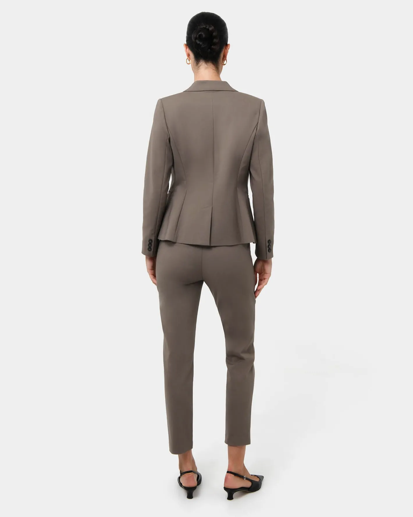 Forcast Safira Suit Jacket Walnut