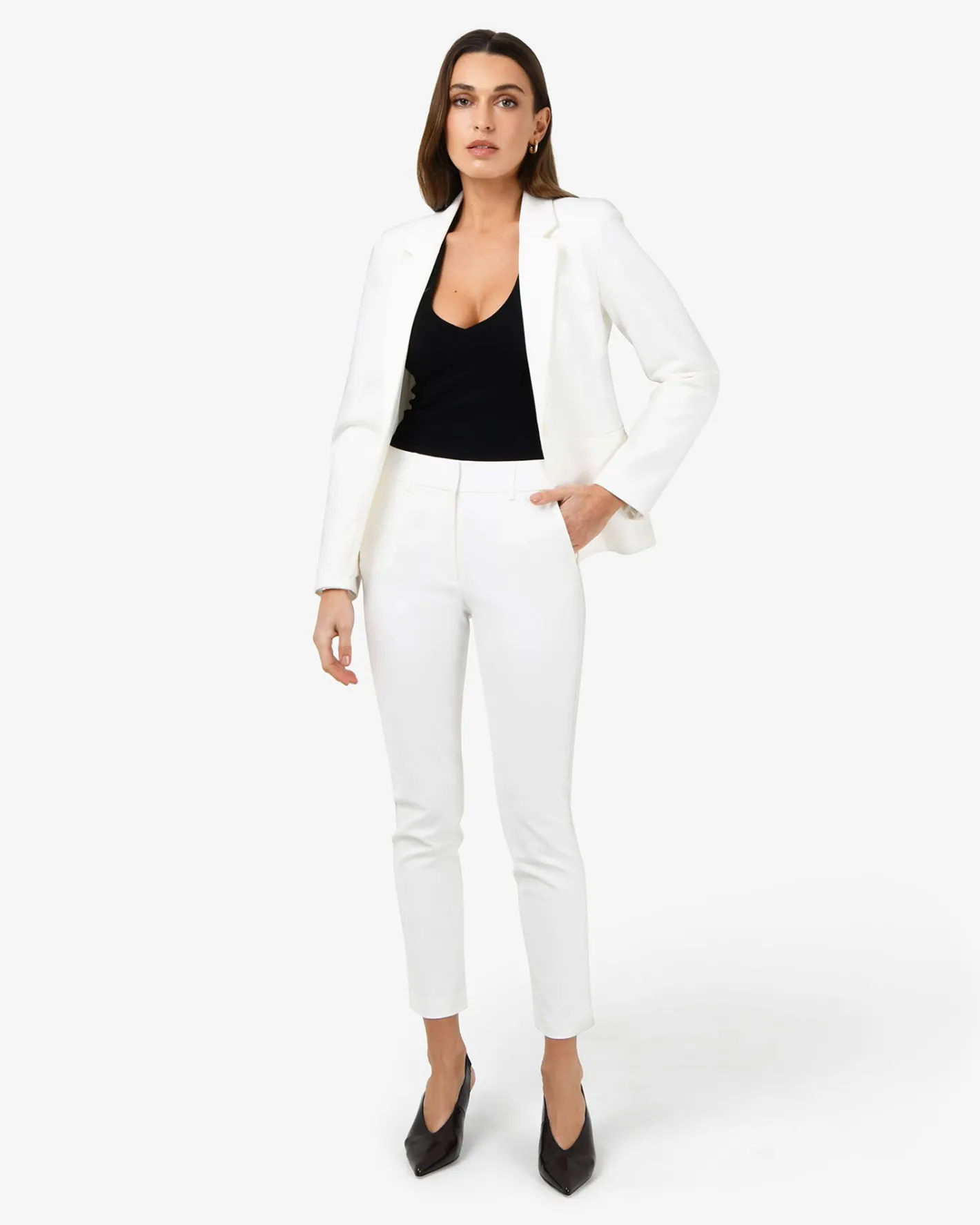 Forcast Safira Suit Jacket Ivory Sale