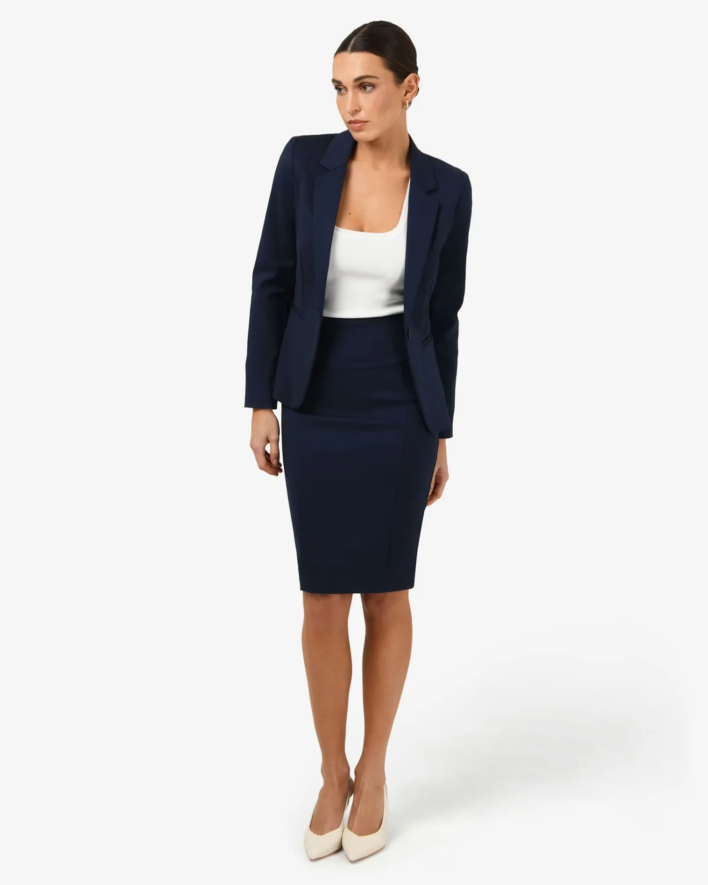 Forcast Safira Suit Jacket Navy