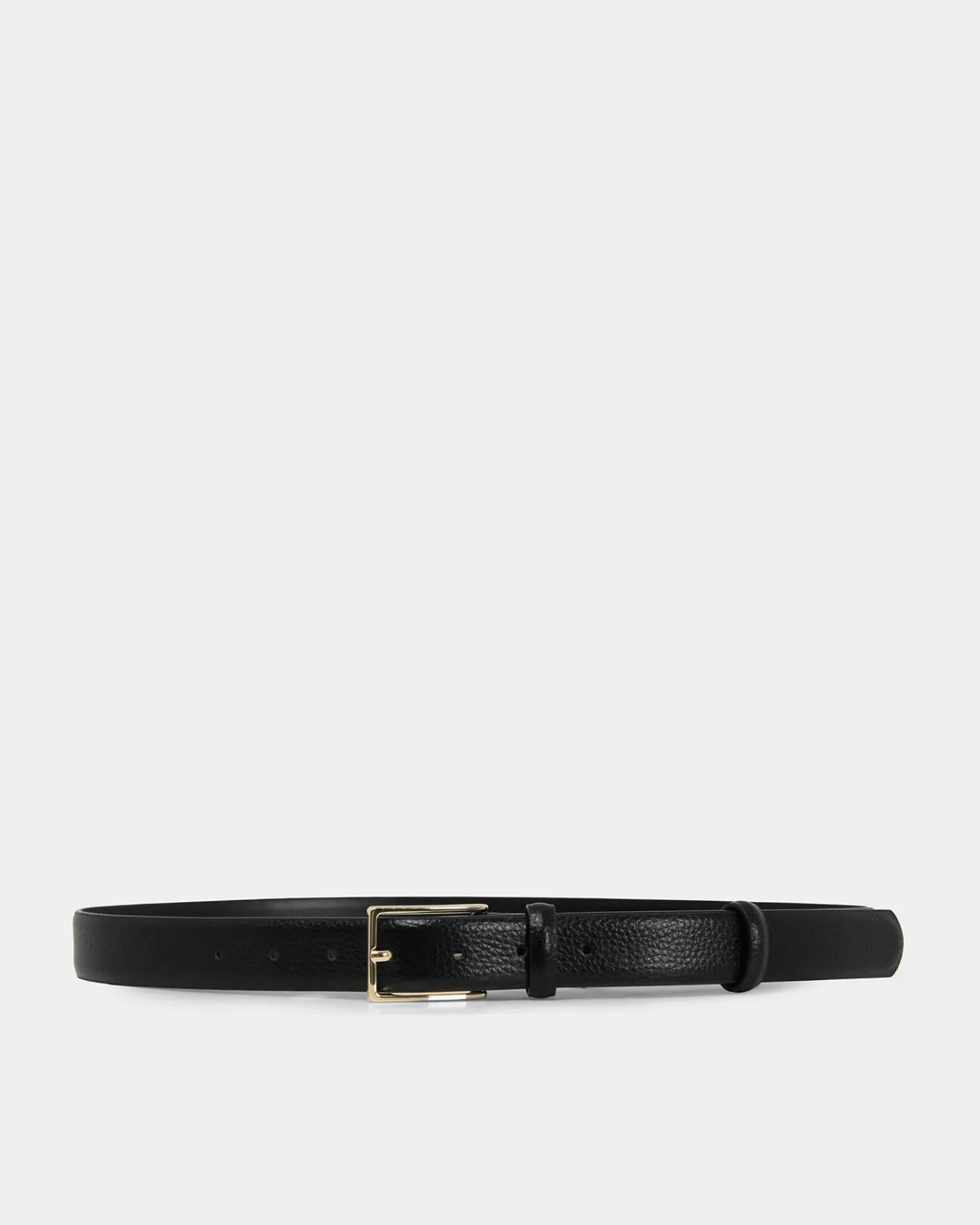 Forcast Saint Germain Leather Belt Black Gold