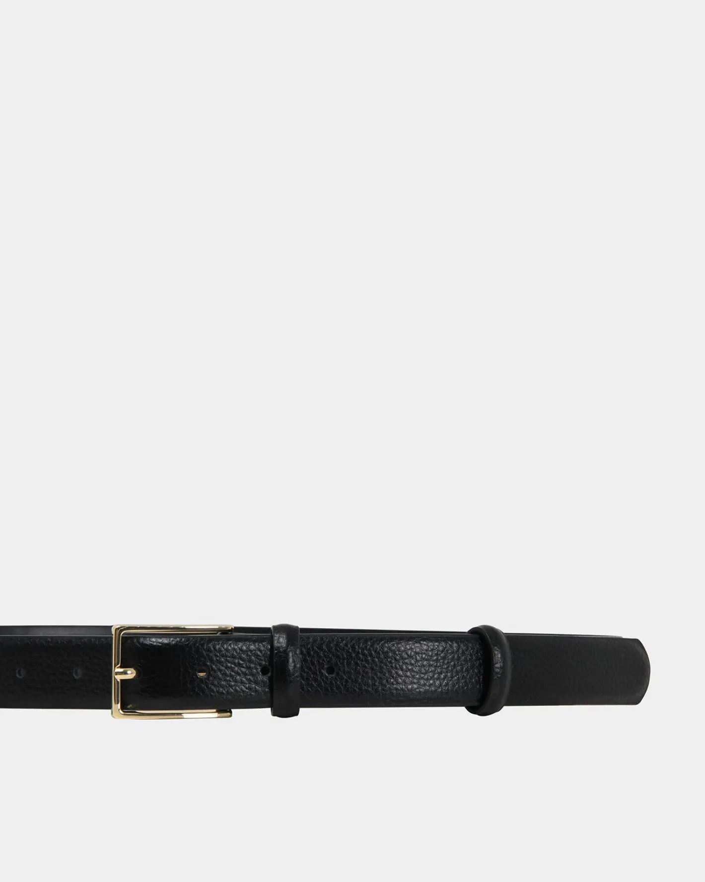 Forcast Saint Germain Leather Belt Black Gold