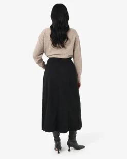 Forcast Sam Panel Denim Skirt Black Online