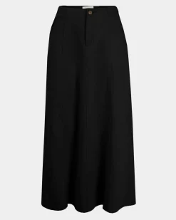 Forcast Sam Panel Denim Skirt Black Online