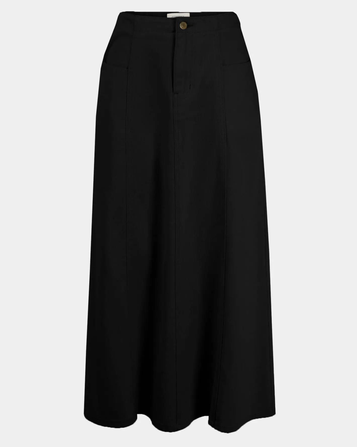 Forcast Sam Panel Denim Skirt Black Online
