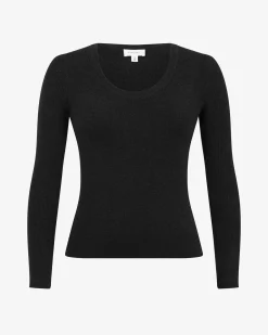 Forcast Samira Scoop Neck Knit Black Outlet