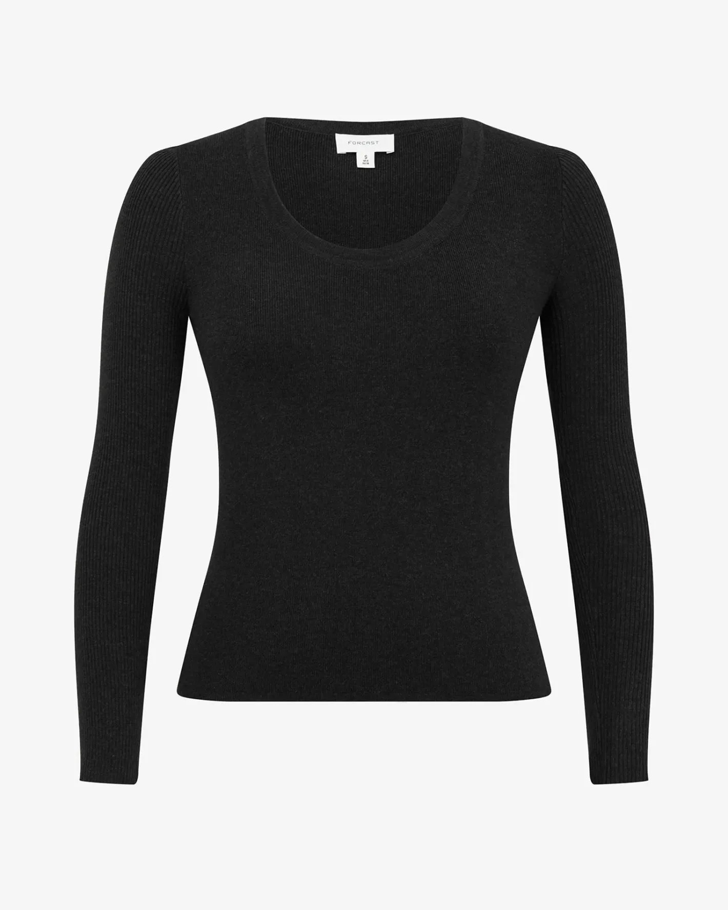 Forcast Samira Scoop Neck Knit Black Outlet