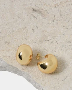 Forcast Sammy Bubble Earring Gold Clearance