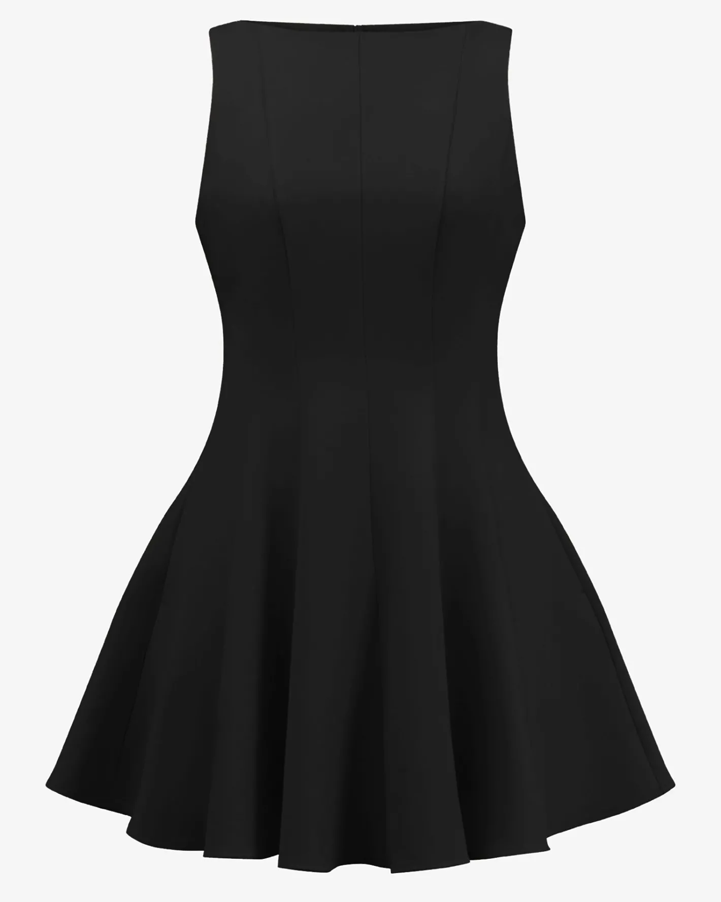 Forcast Sandy Panel Mini Dress Black New
