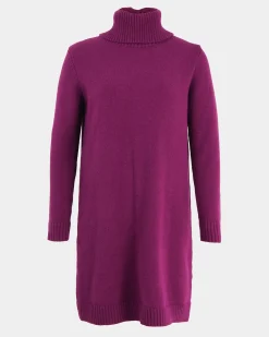Forcast Sasha Wool Blend Knit Dress Berry New