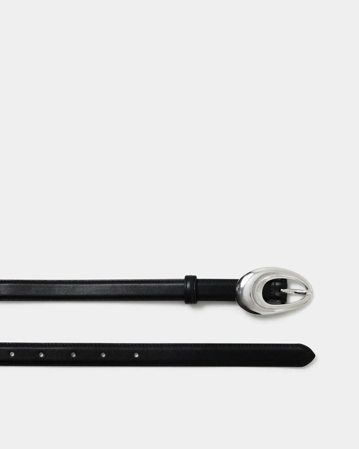 Forcast Serafina Leather Belt Black Outlet