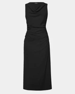 Forcast Serena Cowl Neck Dress Black Sale