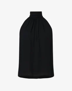Forcast Shelby Draped Sleeveless Top Black Discount