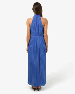Forcast Shelly Chiffon Pleated Dress Periwinkle Online