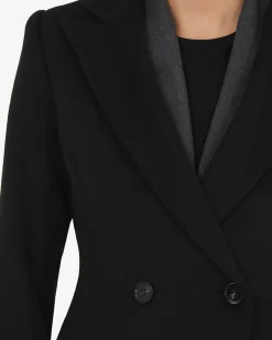 Forcast Skylar Hourglass Coat Black Discount