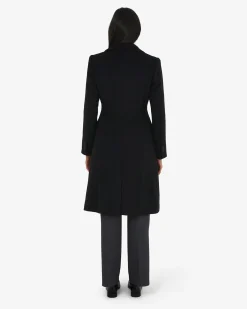 Forcast Skylar Hourglass Coat Black Discount