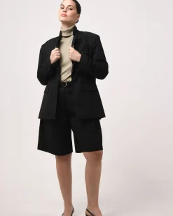 Forcast Sonique Tailored Blazer Black Clearance