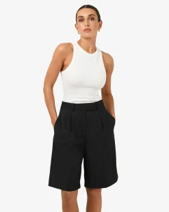 Forcast Sonique Tailored Short Black Sale