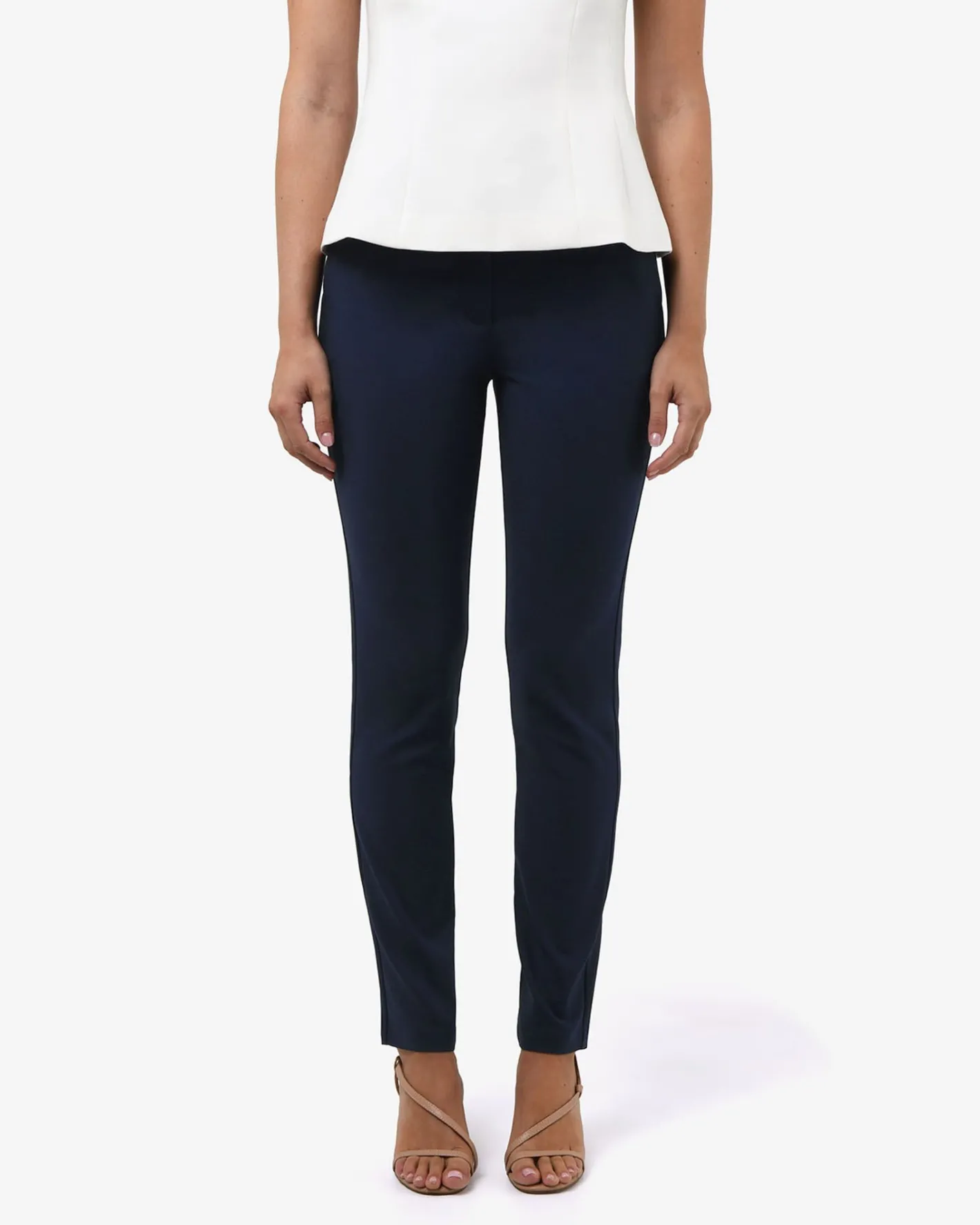Forcast Stella Tall Trousers Navy Online