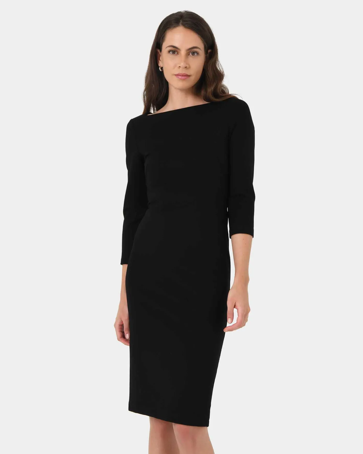 Forcast Sutton Ponte Dress Black Online