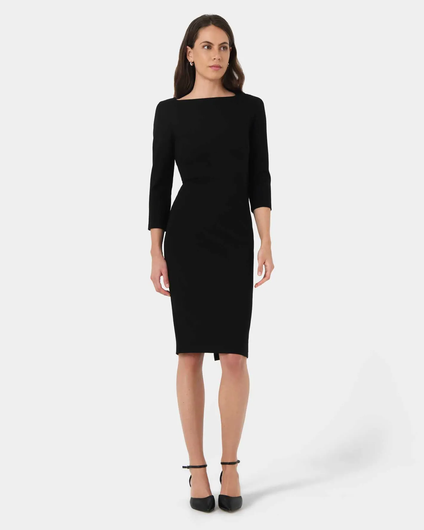 Forcast Sutton Ponte Dress Black Online