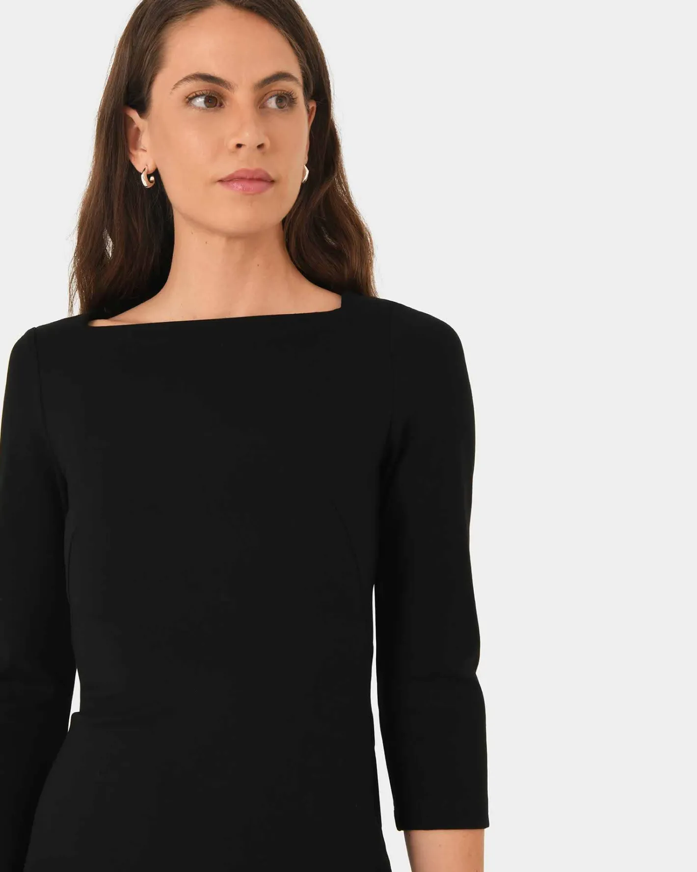 Forcast Sutton Ponte Dress Black Online