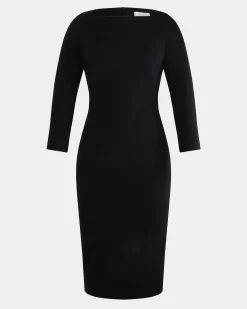 Forcast Sutton Ponte Dress Black Online