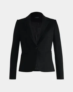 Forcast Sutton Single Breasted Blazer Black Hot