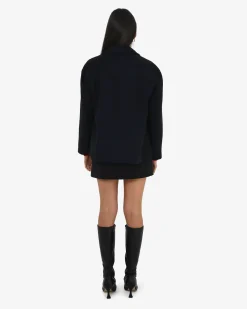 Forcast Tamara Cropped Peacoat Black Hot