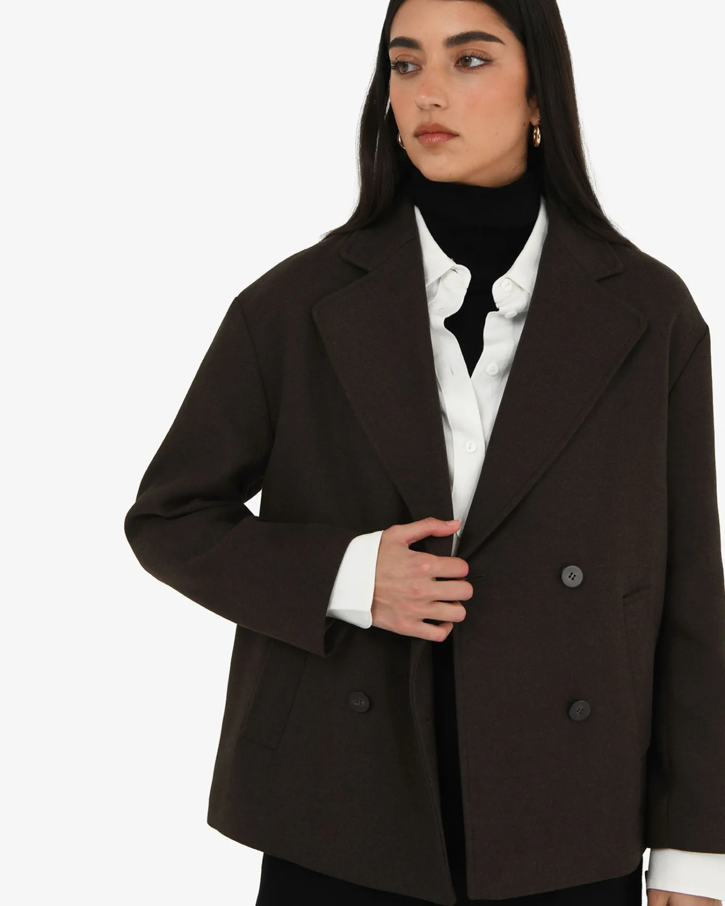 Forcast Tamara Cropped Peacoat Ganache Sale