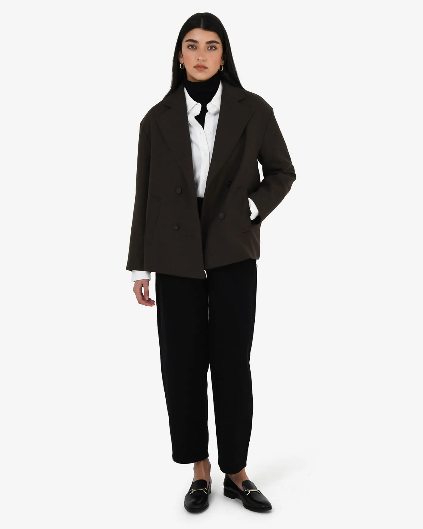 Forcast Tamara Cropped Peacoat Ganache Sale