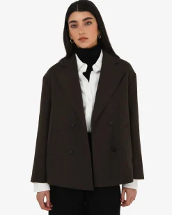 Forcast Tamara Cropped Peacoat Ganache Sale
