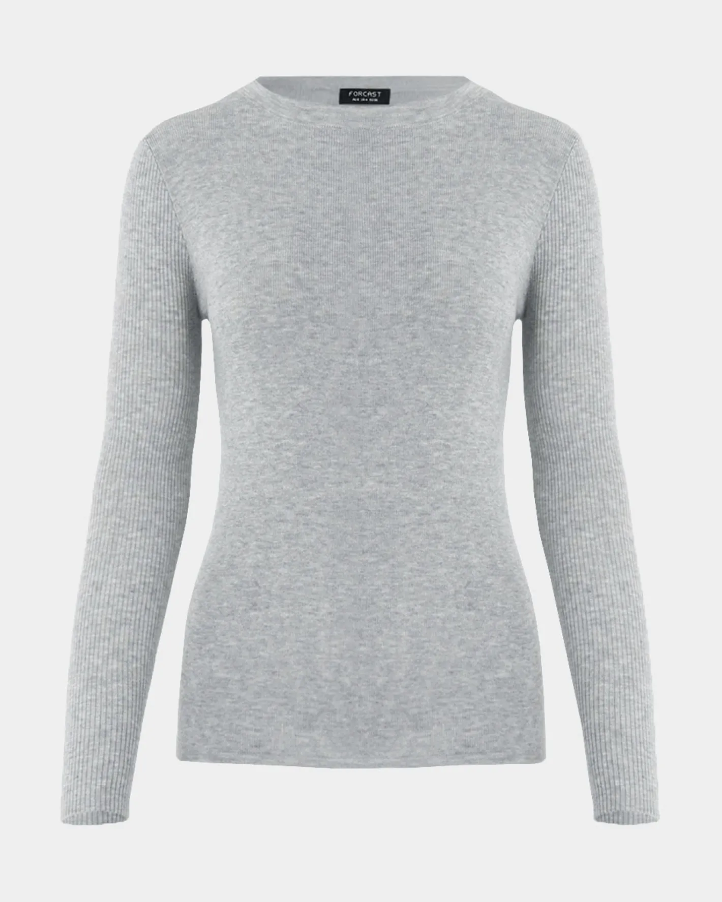 Forcast Tania Crew Neck Knit Grey Outlet