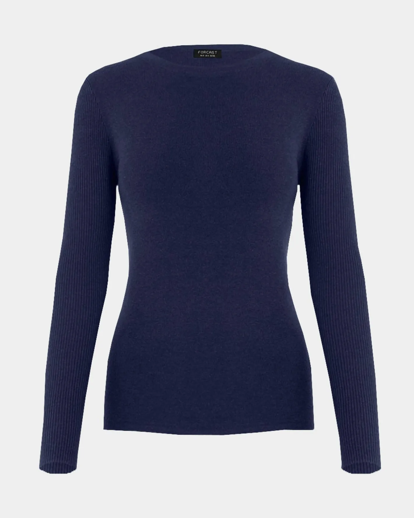 Forcast Tania Crew Neck Knit Navy