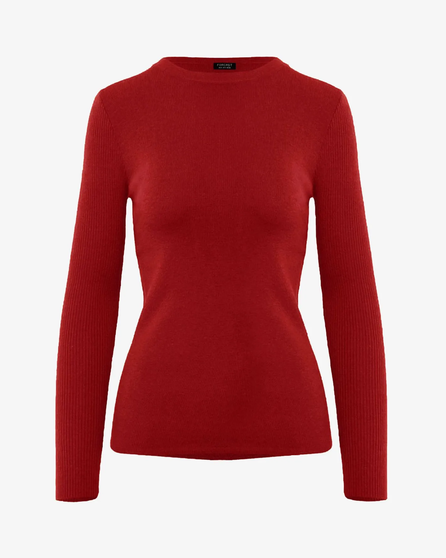 Forcast Tania Crew Neck Knit Red Clearance