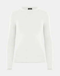 Forcast Tania Crew Neck Knit Ivory Sale