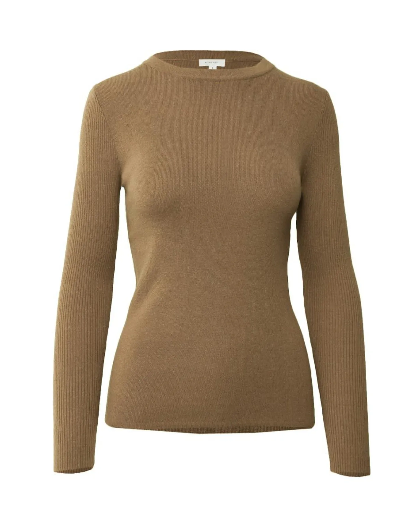 Forcast Tania Crew Neck Knit Tobacco