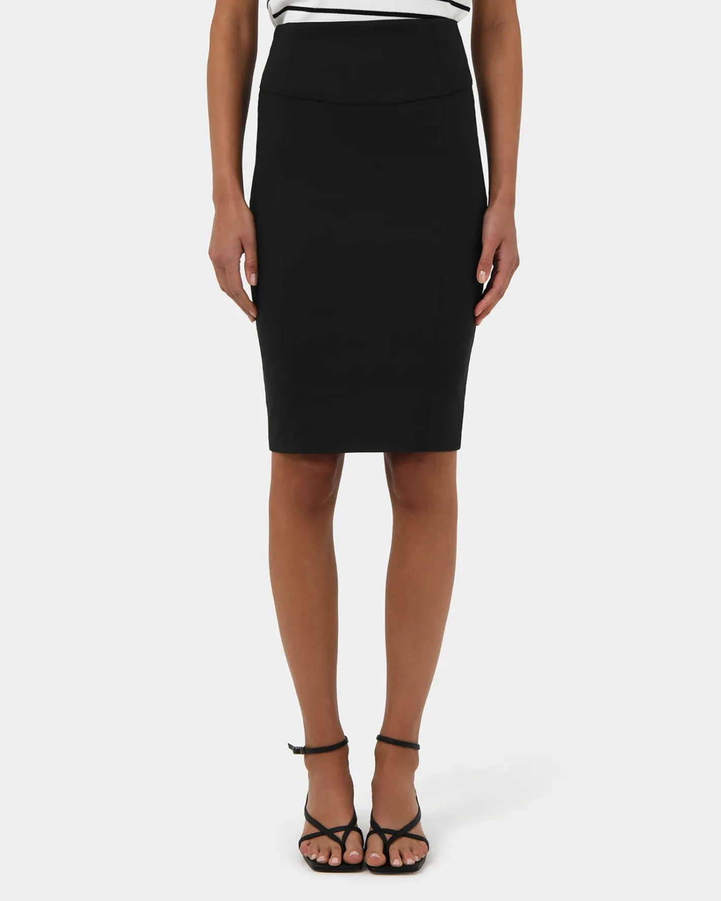 Forcast Taylor Pencil Skirt Black Discount