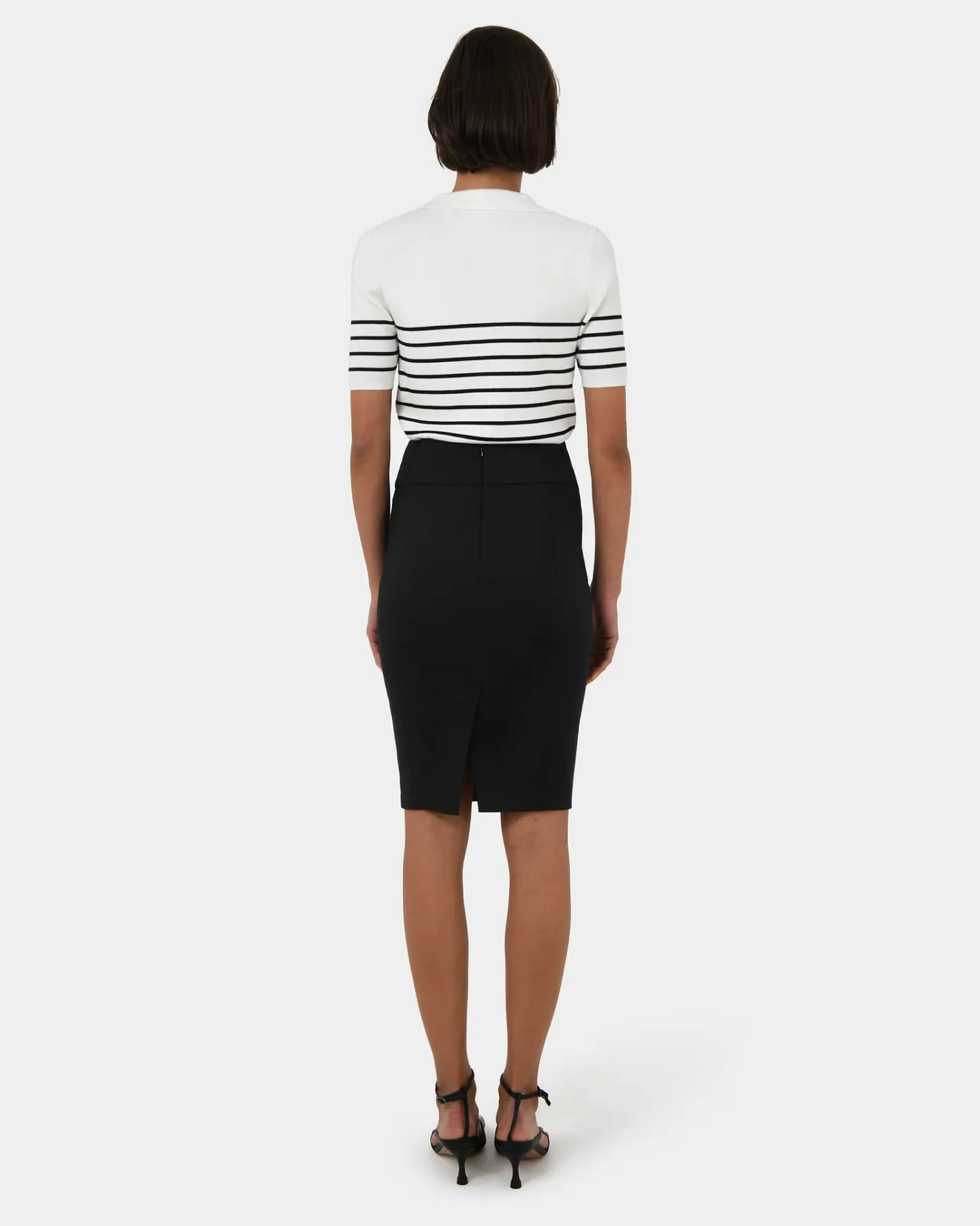 Forcast Taylor Pencil Skirt Black Discount