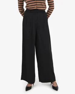 Forcast Valeria Wide Leg Pants Black