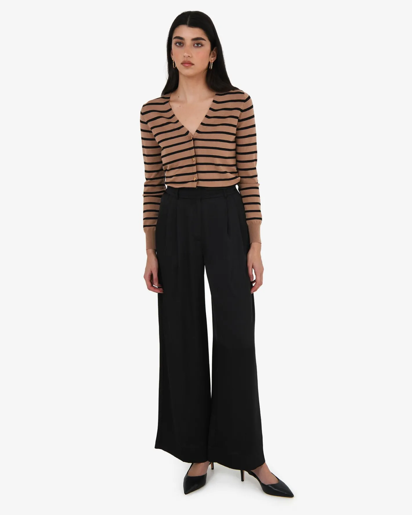 Forcast Valeria Wide Leg Pants Black