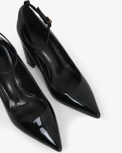 Forcast Vera Block Heel Point Black New