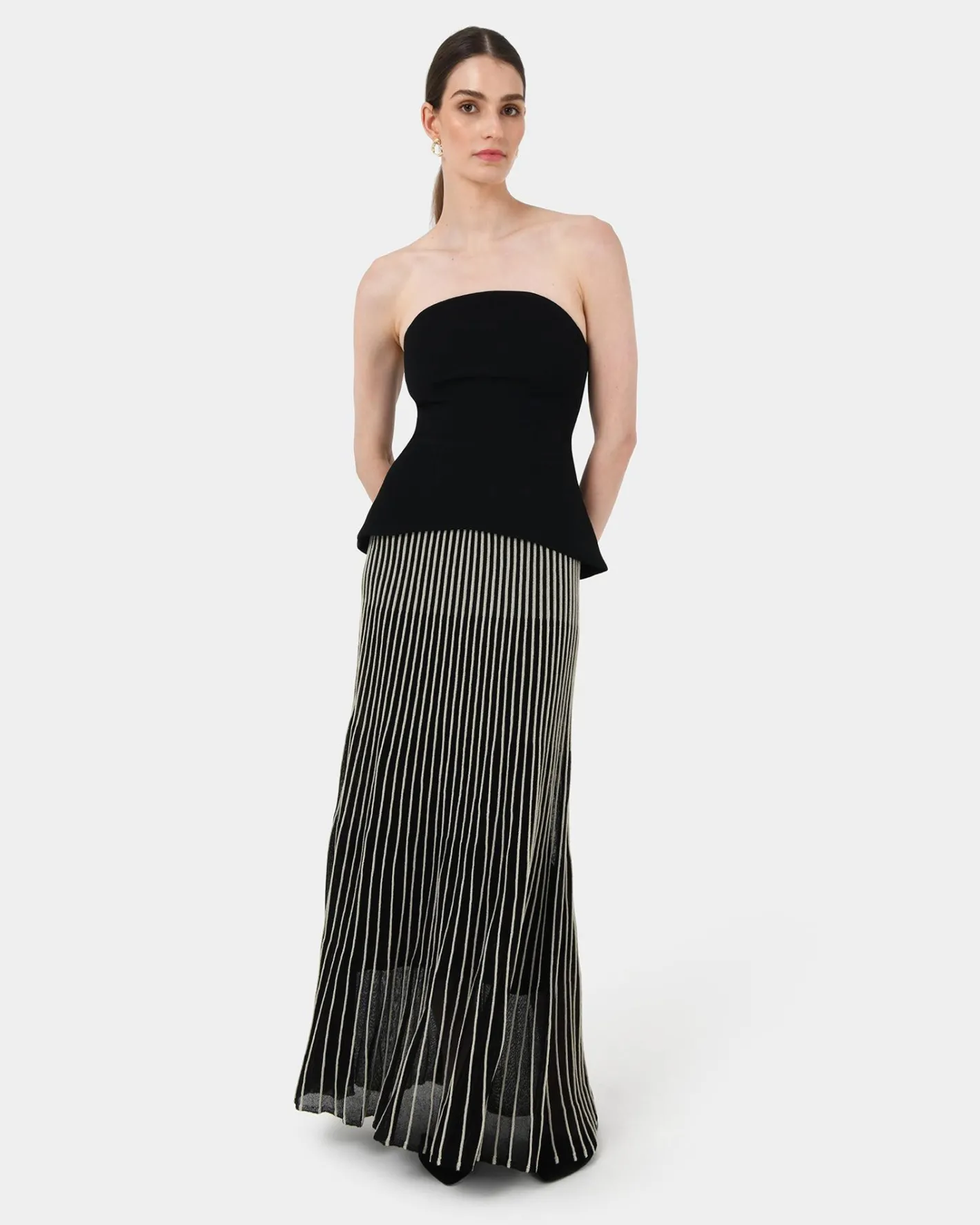 Forcast Veya Panel Bodice Black Clearance