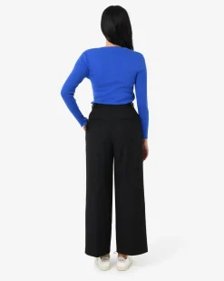 Forcast Vicky V-neck Knit Lapis Hot