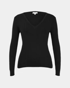 Forcast Vicky V-neck Knit Black Online